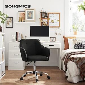 Irodai szék Songmics, fekete, 65x69x(83-93) cm