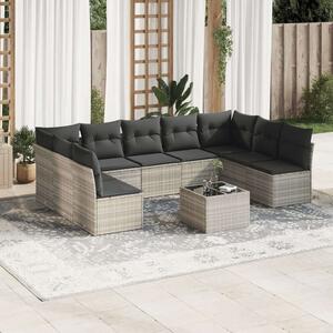 VidaXL Polyrattan Kerti Ülőgarnitúra - 10 részes