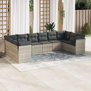VidaXL Polyrattan Kerti Ülőgarnitúra - 10 részes