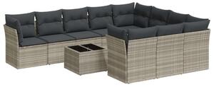 VidaXL Polyrattan Kerti Ülőgarnitúra - 11 részes
