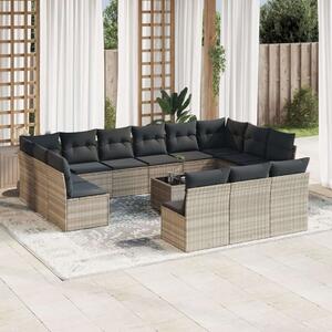 VidaXL Polyrattan Kerti Ülőgarnitúra - 14 részes