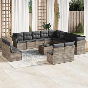 VidaXL Polyrattan Kerti Ülőgarnitúra - 14 részes