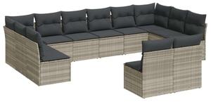 VidaXL Polyrattan Kerti Ülőgarnitúra - 12 részes