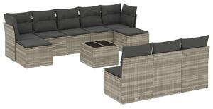 VidaXL Polyrattan Kerti Ülőgarnitúra - 11 részes