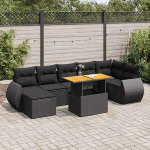 VidaXL 8 részes Polyrattan Kerti Ülőgarnitúra
