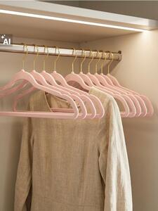 Sinsay - Bársonyos felületű vállfák 10 pack - pasztellpink