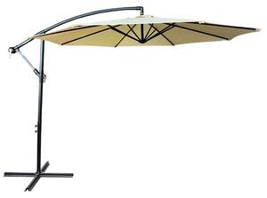Akord Beige Kerti Napernyő ASTER 245x300x300 állítható dőlésszögű, fém váz, víz- és UV-álló, keresztre rögzíthető tartóval, saját összeszerelés, 12.1 kg