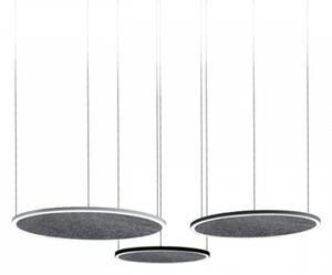 LED lámpatest , mennyezeti , akusztikai panellel , 80 cm , 42W , kerek , természetes fehér , fehér keret, Elmark
