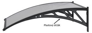 ROJAPLAST Bejárati napellenző tartó 80 cm fekete