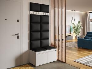 Előszoba garnitúra Comfivo Pinus IV, 207x85x34cm, Öko-bőr, Laminált forgácslap