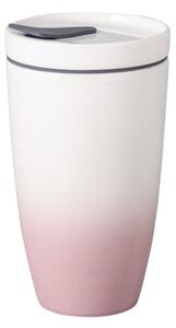 Like To Go rózsaszín-fehér porcelán termobögre, 350 ml - Villeroy & Boch
