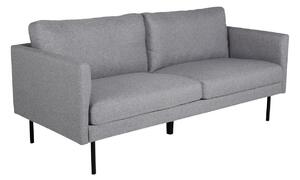 Kanapé Fercame 100, Fekete, Szürke, 180x80x78cm, Lábak: Fém