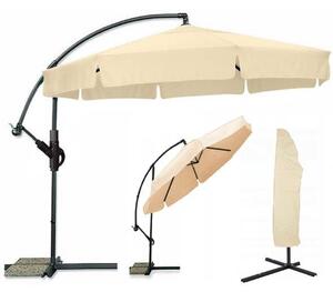 Kerti összecsukható napernyő LEVI 350 cm, bézs