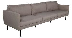 Kanapé Fercame 103, Kárpit, 80x262x80cm, Fekete, Barna