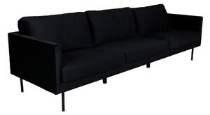 Kanapé Fercame 103, Kárpit, 80x262x80cm, Fekete