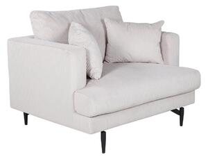 Fotel Dallas 1703, Kárpit, 82x108x92cm, Bézs, Fekete