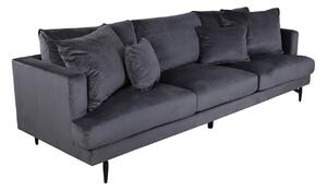 Kanapé Dallas 1699, Kárpit, 66x255x86cm, Sötétszürke