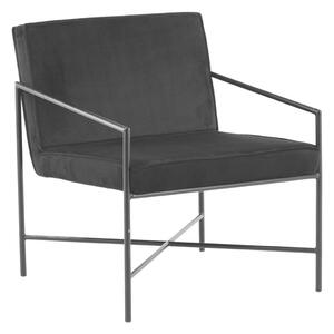 Fotel Dallas 1707, Laminált forgácslap, 72x66x78cm, Fekete