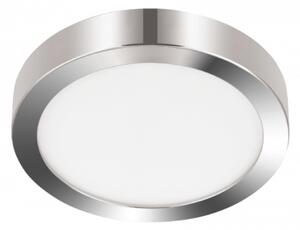 LED panel , 20.5W , falon kívüli , kerek , természetes fehér , króm keret , IP44 , EGLO , FUEVA 5 , 30892