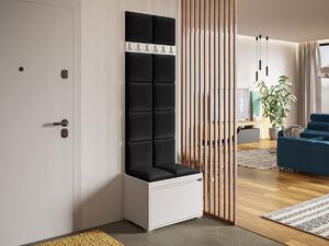 Előszoba garnitúra Comfivo Pinus VII, 207x65x34cm, Kárpit, Laminált forgácslap