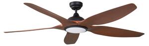 Omendo LED mennyezeti ventilátor, fekete, DC, csendes, CCT – Lucande Lucande, Omendo, dimmable, Fekete, Nappali, Fém, Modern