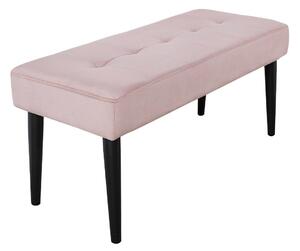 Design ülőpad Bailey 95 cm rózsaszín bársony