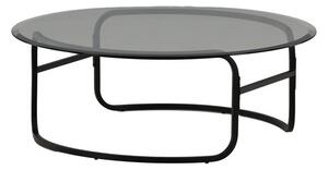 Dohányzóasztal Dallas 3240, Fém, 40cm, Fekete