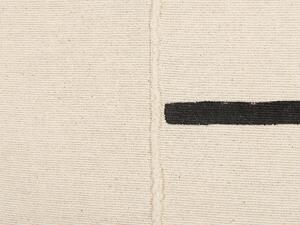 Fekete és bézs pamut díszpárna kétdarabos szettben 45 x 45 cm ABIES