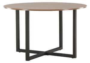 Asztal Dallas 4897, 75cm, Dió, Fekete