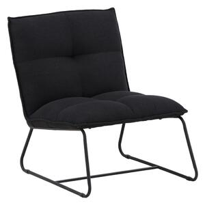 Fotel Dallas 4534, Kárpit, 79x59x79cm, Fekete