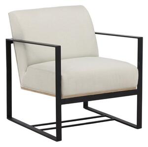 Fotel Dallas 3268, Kárpit, 81x70x83cm, Világos fa, Krém, Fekete