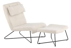 Fotel Dallas 3287, Kárpit, 88x65x88cm, Fehér