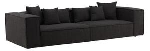 Kanapé Dallas 3306, Kárpit, 62x284x114cm, Sötétszürke