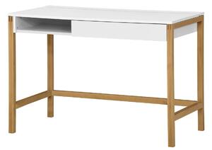 White Woodman Northgate íróasztal tölgyfa talapzattal 112x60 cm