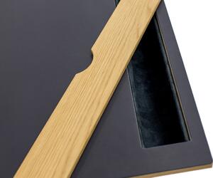 Fekete tölgyfa íróasztal Woodman Kota 115 x 50 cm