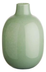 JADE üveg váza, pasztell zöld 25cm