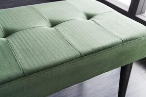 BOUTIQUE zöld bársony ülőpad