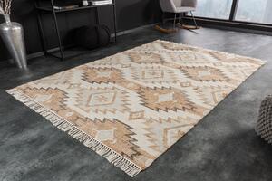 ETHNO bézs gyapjú szőnyeg 230x160 cm