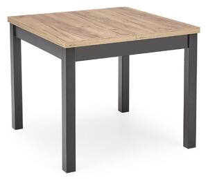 Asztal Houston 1562, 77x90cm, Craft tölgy, Fekete
