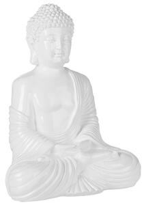 Fehér Ülő Buddha Szobor 40 cm KANDA