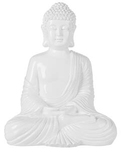 Fehér Ülő Buddha Szobor 40 cm KANDA