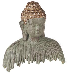 Szürke És Arany Buddha Formájú Dekorációs Figura 23 cm RAMDI