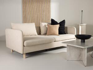 Kanapé Ophflou 100, Kárpit, 83x197x102cm, Bézs, Kaucsuk