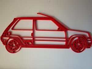 Renault R5 faldekoráció