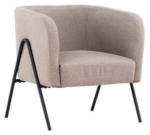 Fotel Dallas 4493, Kárpit, 70x65x66cm, Bézs, Fekete