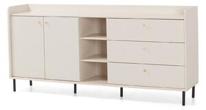 Komód Sorsale 103, Laminált forgácslap, 91x194x42cm, Világosbarna
