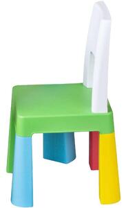 Multifun gyerekasztal székkel #sárga-zöld