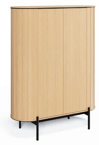 Könyvespolc Elbdore 100, Ajtókkal, Zárt, Laminált forgácslap, 141x107x45cm, Tölgy