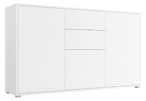 Komód Comfivo Tutela, Laminált forgácslap, 93x141x41cm, Fehér