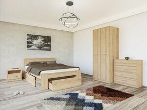 Hálószoba garnitúra Novsore 147, Laminált forgácslap, Sonoma tölgy